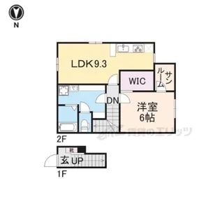 クレスト平方【201号室】の間取り
