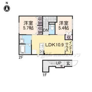 ロイヤルサージュ【2階】の間取り