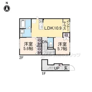 ロイヤルサージュ【2階】の間取り