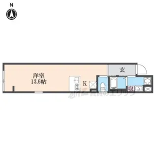 アイリス清水五条【203号室】の間取り