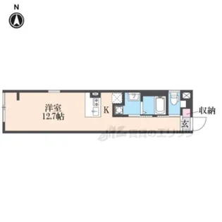 アイリス清水五条【204号室】の間取り