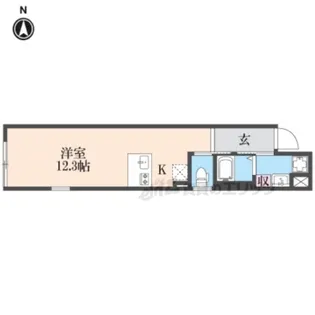 アイリス清水五条【403号室】の間取り