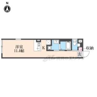 アイリス清水五条【504号室】の間取り