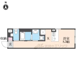 アイリス清水五条【502号室】の間取り