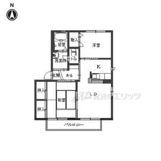 アーバヒルB【B101号室】の間取り