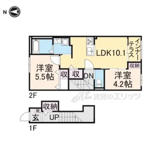「リントゥコト」【2階】の間取り