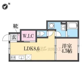 メゾンドアンジュ A棟【102号室】の間取り