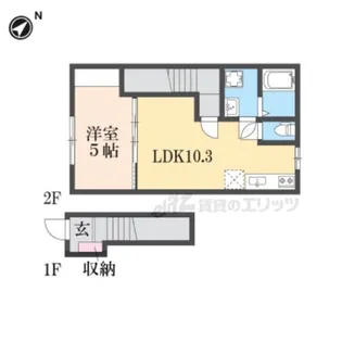 メゾンドアンジュ A棟【203号室】の間取り