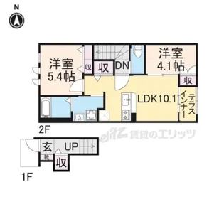 メゾン・ド・カラーズ【202号室】の間取り