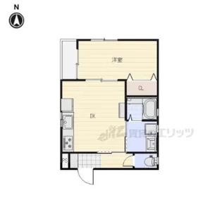 シャトン山科【1階】の間取り