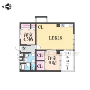 イースト33神宮前【402号室】の間取り