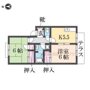 サン・コクリコ【1階】の間取り