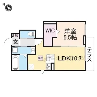 Amulette Nexia Court【102号室】の間取り