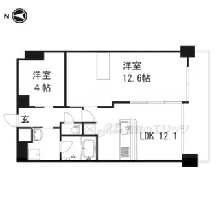プリオーレ24堀川紫明【B-10号室】の間取り