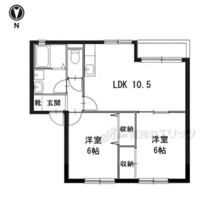 ジーライズ高の原A棟【102号室】の間取り