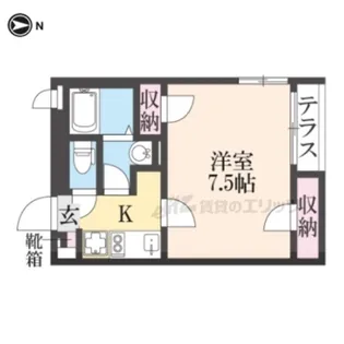 クレイノアージュ マーレ【1階】の間取り