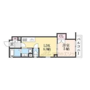 クリエオーレ牧野本町【302号室】の間取り