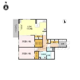 Field court【305号室】の間取り