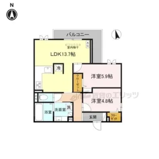 Field court【306号室】の間取り