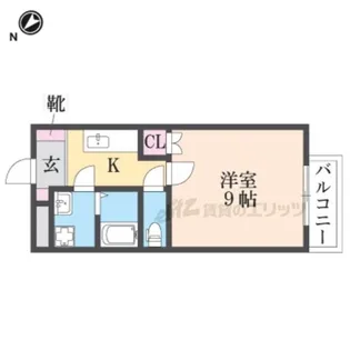 フロントフィールド【202号室】の間取り