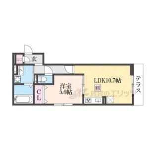 アルタ若竹ビュー【1階】の間取り