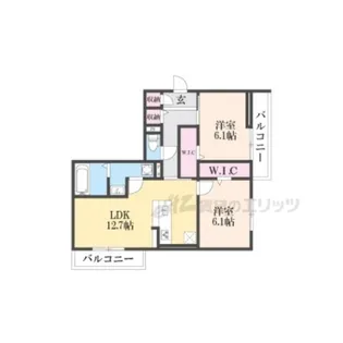 アルタ若竹ビュー【301号室】の間取り