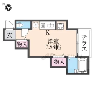 デパール石田【101号室】の間取り