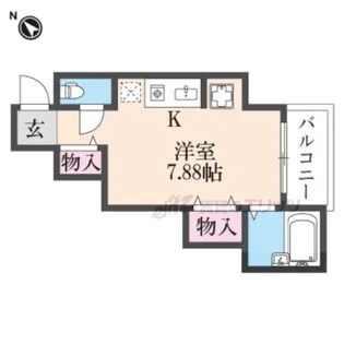 デパール石田【201号室】の間取り