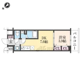 「ベラジオレガシー葛野大路八条」【7階】の間取り