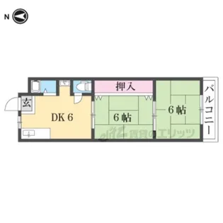 いかるがマンション【201号室】の間取り