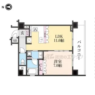 リーガル京都御所西?【2階】の間取り