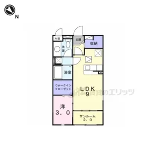 エテルノ桜台【1階】の間取り