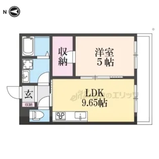 仮称)上島町B棟【1階】の間取り