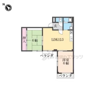 メゾンニュー大宮【9階】の間取り