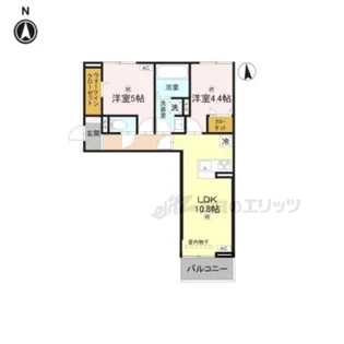 LUMIERE DU SOIR DEUX【305号室】の間取り