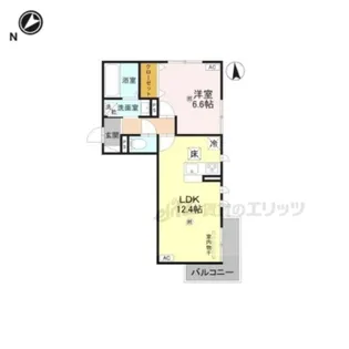 LUMIERE DU SOIR DEUX【101号室】の間取り