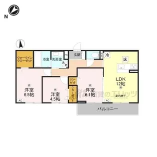 LUMIERE DU SOIR DEUX【106号室】の間取り