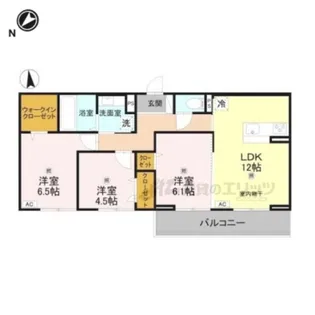 LUMIERE DU SOIR DEUX【306号室】の間取り