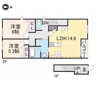 SORANA桂【201号室】の間取り