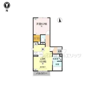 LUMIERE DU SOIR UN【101号室】の間取り