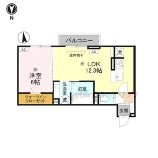 LUMIERE DU SOIR UN【206号室】の間取り