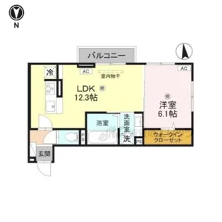 LUMIERE DU SOIR UN【207号室】の間取り