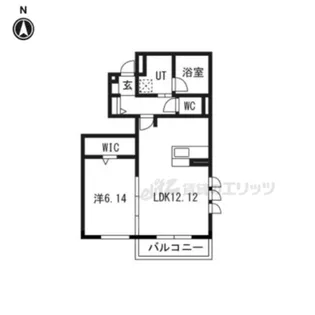 Livra紫竹【101号室】の間取り