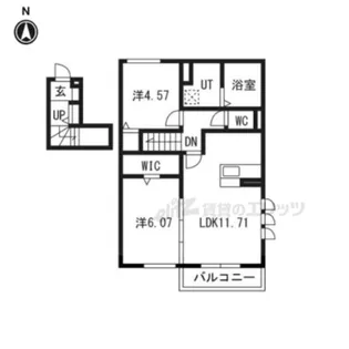 Livra紫竹【201号室】の間取り