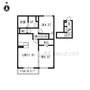 Livra紫竹【202号室】の間取り