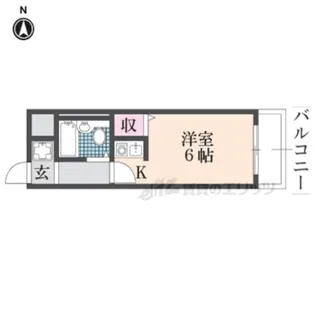 BLUEハイツ【201号室】の間取り