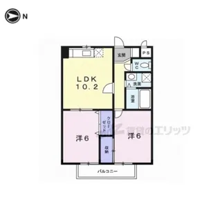 アルカデイア【2階】の間取り