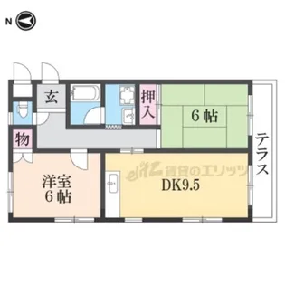 太陽ハイツ【103号室】の間取り