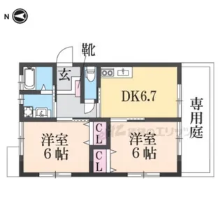 BON VILLAGE【1階】の間取り