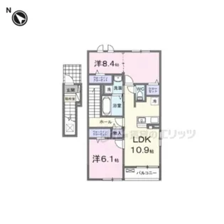 ハイツ大和【2階】の間取り